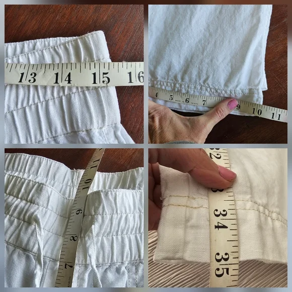 Athleta Lakeside 100% Linen Pant Size 8 Tall - Picture 15 of 16